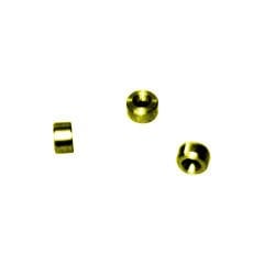 PİM ( TEL UCU ) 6.0 * 3.5 (1,6) SARI Cam Kriko Teli Ucu Pimi / Nipel - Sarı Metal