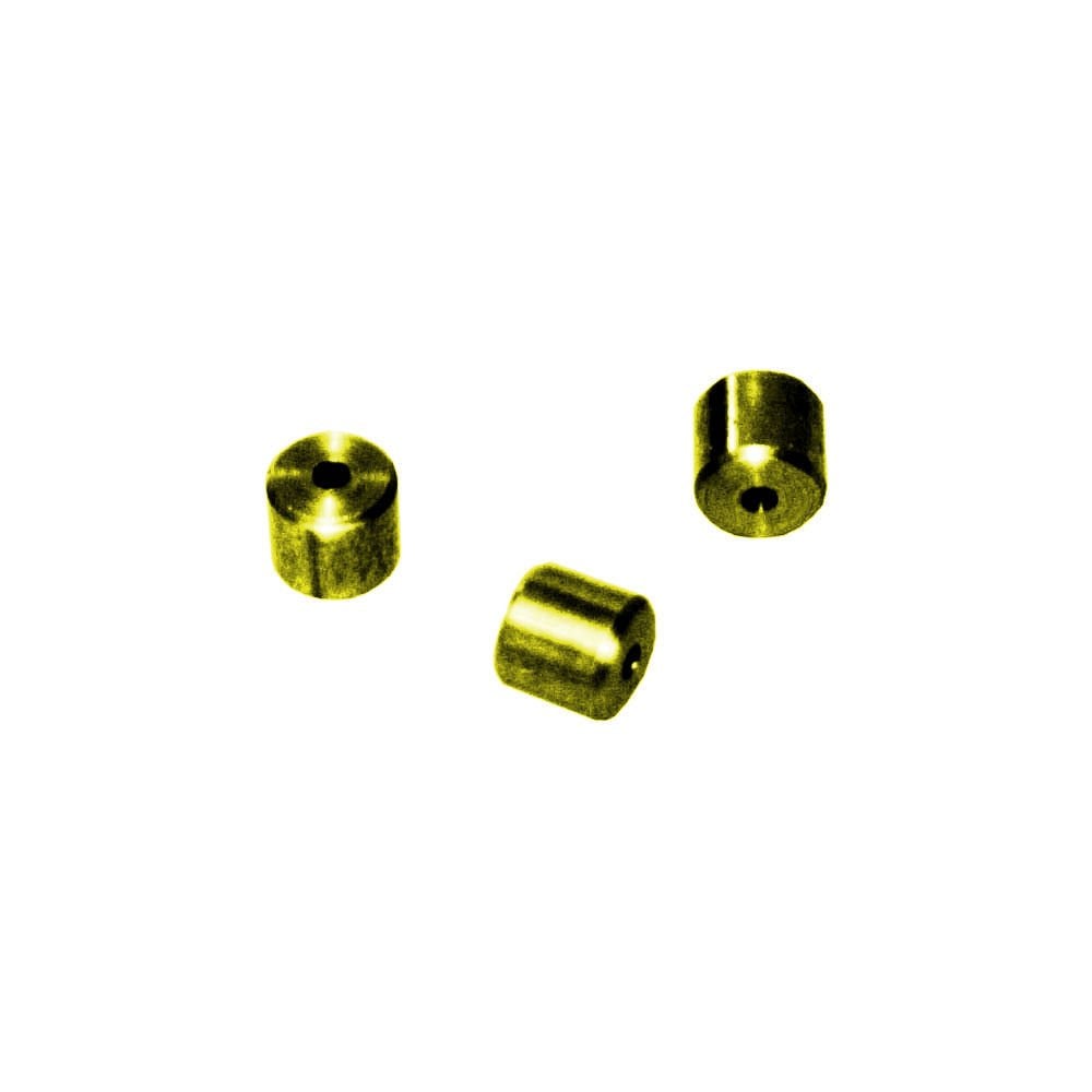 PİM ( TEL UCU ) 5.0 * 5.0 (1,6) SARI Cam Kriko Teli Ucu Pimi / Nipel - Sarı Metal