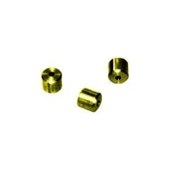 PİM ( TEL UCU ) 5.5 * 4.0 (1,6) SARI Cam Kriko Teli Ucu Pimi / Nipel - Sarı Metal