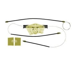 Porsche Cayenne (2002-2010) Uyumlu Yan Sanayi Arka Sol Cam Kriko Teli ve Kapak Seti(OEM:95553346103)