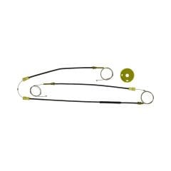 E39 (5) YM CAM KRİKO TELİ ÖN SAĞ SET (TEL+MAKARA) (1995-2003) (OEM: 51338252394 UYUMLU)