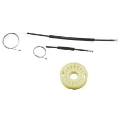 Skoda Roomster Ön Sol ve Sağ Cam Kriko Tel & Makara Seti (2007-2014) (0EM:5J0837461, 5J0837462)